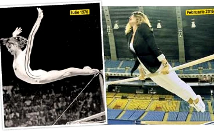 
    La 40 de ani distanţă,  Nadia a refăcut mişcări  din exerciţiul care i-a  adus primul 10 din istoria  gimnasticiiFoto: AP/TV GLOBO  