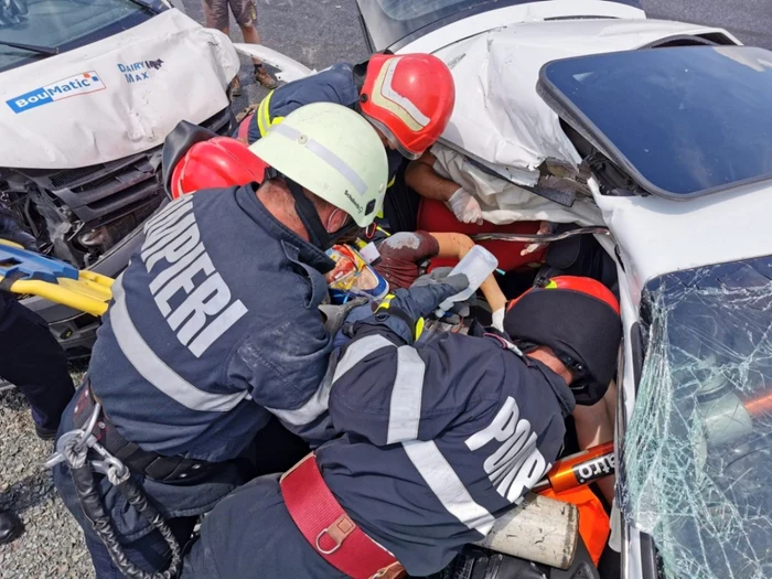 Accidentul a avut loc pe 23 iunie, pe DN2A FOTO ISU Ialomiţa