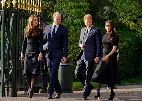 Prințesa Kate, Prințul William, Prințul Harry și Meghan Markle. FOTO: Profimedia