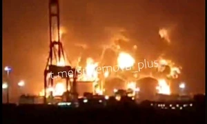 incendiu   port oman FOTO Captură jpg
