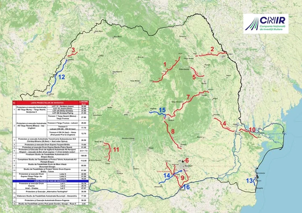 Cinci proiecte majore de infrastructură rutieră, preluate de CNIR: FOTO FB CNIR