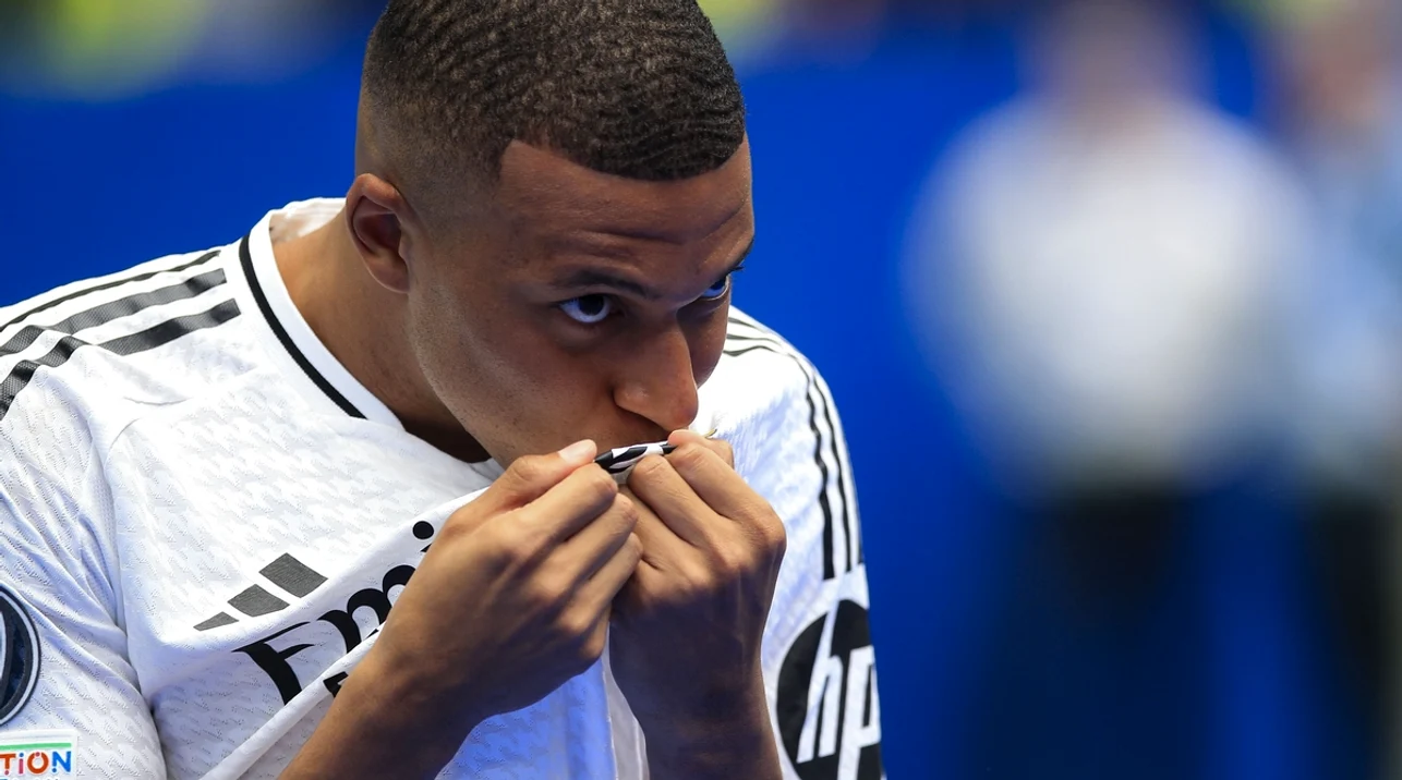 Kylian Mbappe, debut perfect la Real Madrid. Foto EPA EFE