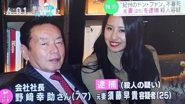 Miliardarul Kosuke Nozaki şi Saki Sudo. Foto: Twitter