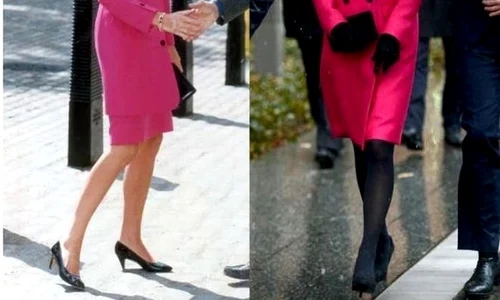 Atât prințesa Diana, cât și Kate Middleton, au optat de a lungul timpului pentru haine de culoare roz  jpeg