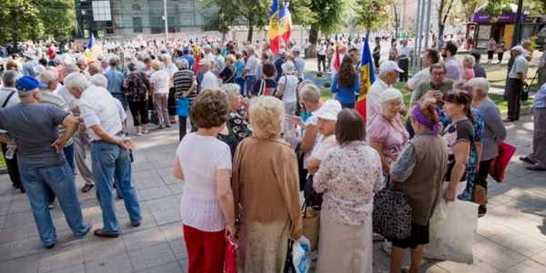 protest pensionari Moldova FOTO IPN
