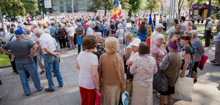 protest pensionari Moldova FOTO IPN