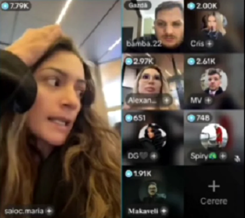 Persoanele implicate au fost escortate în afara spitalului. FOTO: captură TikTok/Focus Press
