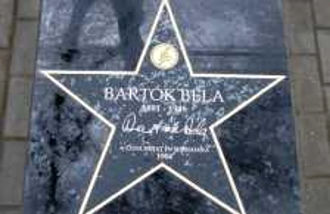 Steaua lui Bela Bartok pe "Walk on fame-ul" timişorean