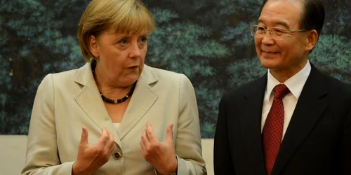 Angela Merkel si premierul chinez