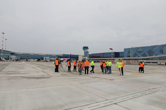 Platformă nouă de parcare a avioanelor pe Otopeni, Foto: Facebook Aeroporturi București