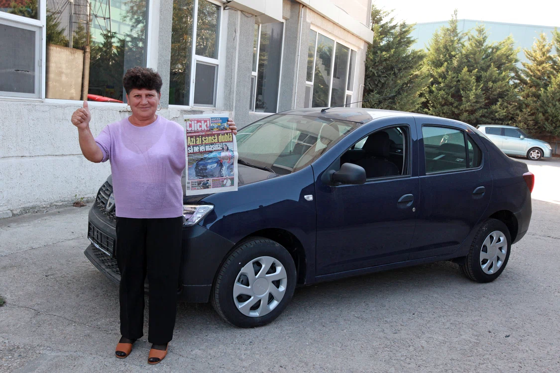 
    La ediţia din toamna  anului trecut, Tania Iordache din  Snagov a reuşit  să obţină unul dintre  cele mai râvnite  premii de la concursul  Click!Mania: o  maşină Dacia Logan  