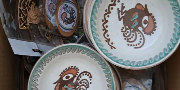 Ceramică UNESCO contrafăcută vândută ca piese originale de Horezu Foto IPJ Vâlcea jpeg
