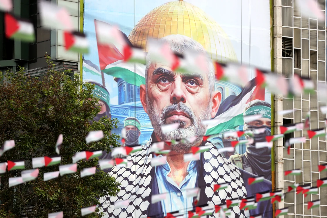 Panouri cu liderul defunct al Hamas în Terheran FOTO PROFIMEDIA