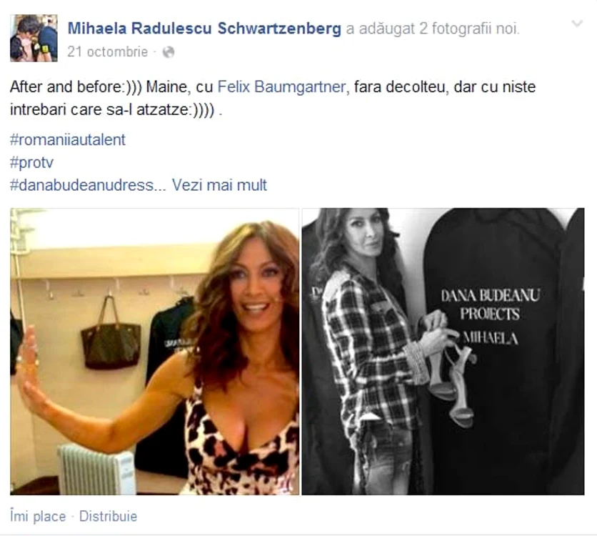 Absolut toate postările lui Felix de pe Facebook sunt apreciate de Mihaela RădulescuFOTO: Arhiva personală