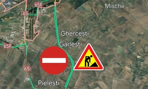 restricții de circulație de Drumul Expres Craiova Pitești Foto DRDP Craiova jpg