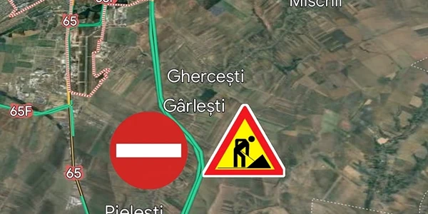 restricții de circulație de Drumul Expres Craiova Pitești Foto DRDP Craiova jpg