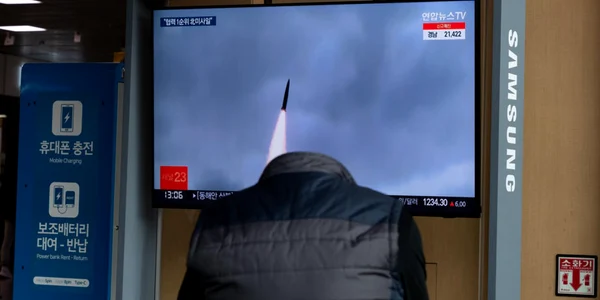 Racheta lansata de Coreea de Nord FOTO EPA-EFE