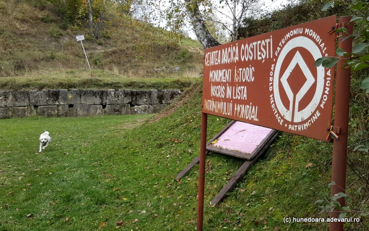 Intrarea în cetatea de la Costeşti. FOTO: Daniel Guţă. ADEVĂRUL.