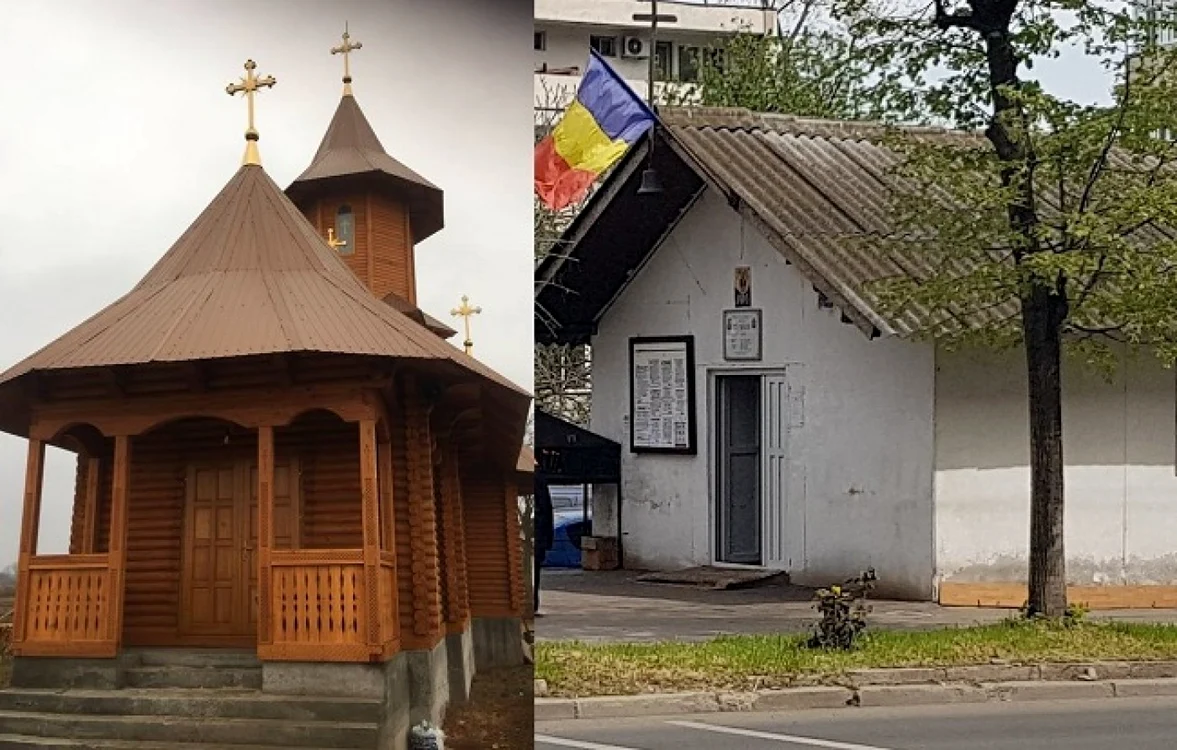 Schitul „Sf. Treime” (stânga) şi biserica Izvorul Tămăduirii (dreapta) trebuie demolate