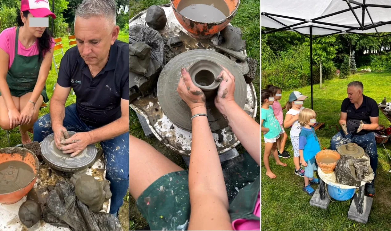 Festivalul licuricilor din Costesti Vâlcea și ceramica de Hurez Foto Colaj
