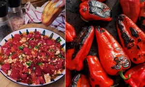 Salata cu ardei copti, foto TikTok, Shutterstock jpg