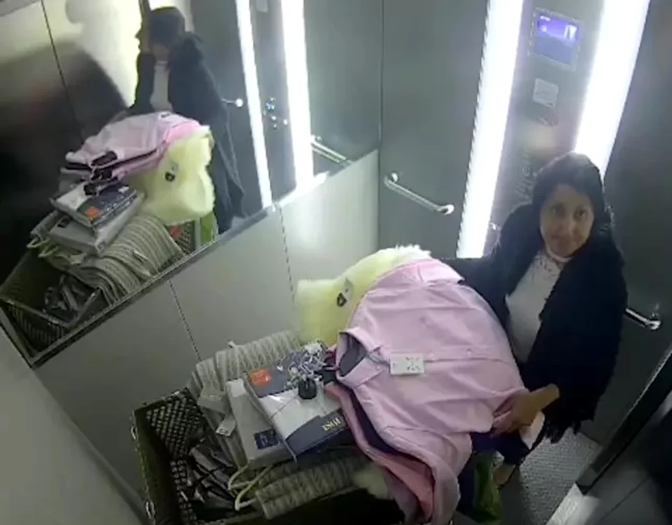Femeia a furat hainele pe care le-a „rambusat” apoi  FOTO Ladbible.com
