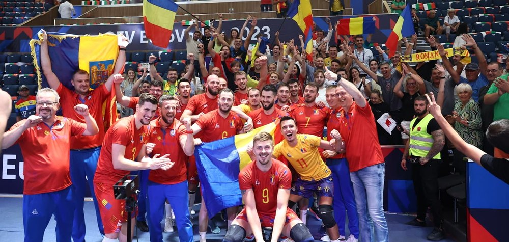 Victorie fabuloasă! România e în „sferturile” Campionatului European de volei, după 40 de ani! 