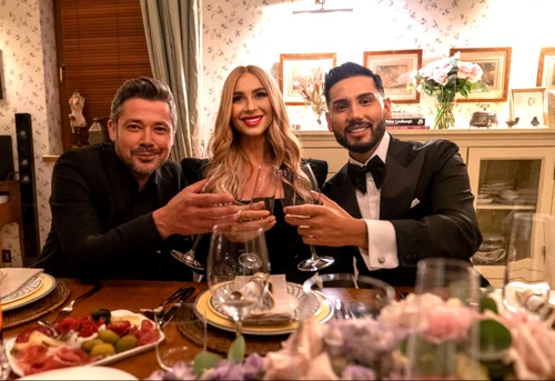 Anamaria Prodan, Cristi Iacob și Adrian Pescariu, la filmările pentru "Complotul bonelor" Sursa: arhivă personală JPG