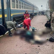 Un bărbat a detonat un dispozitiv exploziv pe peron in Ucraina foto X jpg