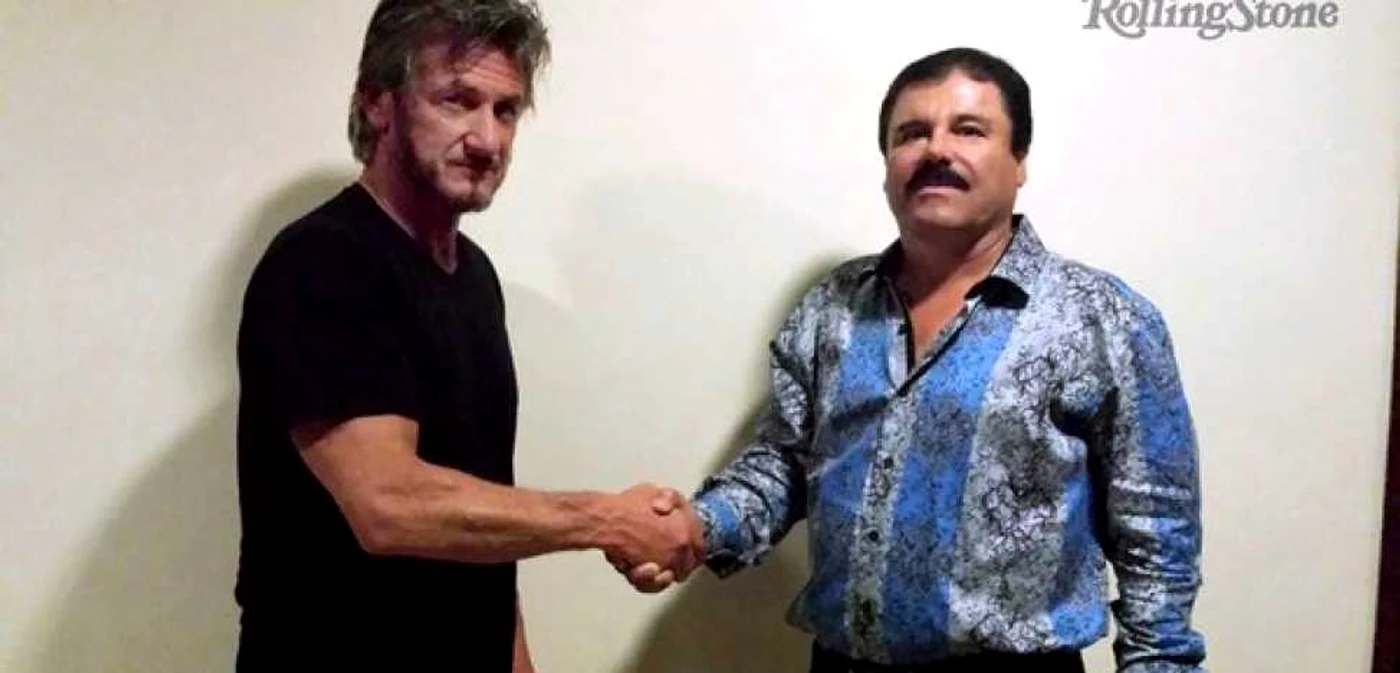 Intalnire in octombrie 2015 intre El Chapo si Sean Penn FOTO Twitter Rolling Stone