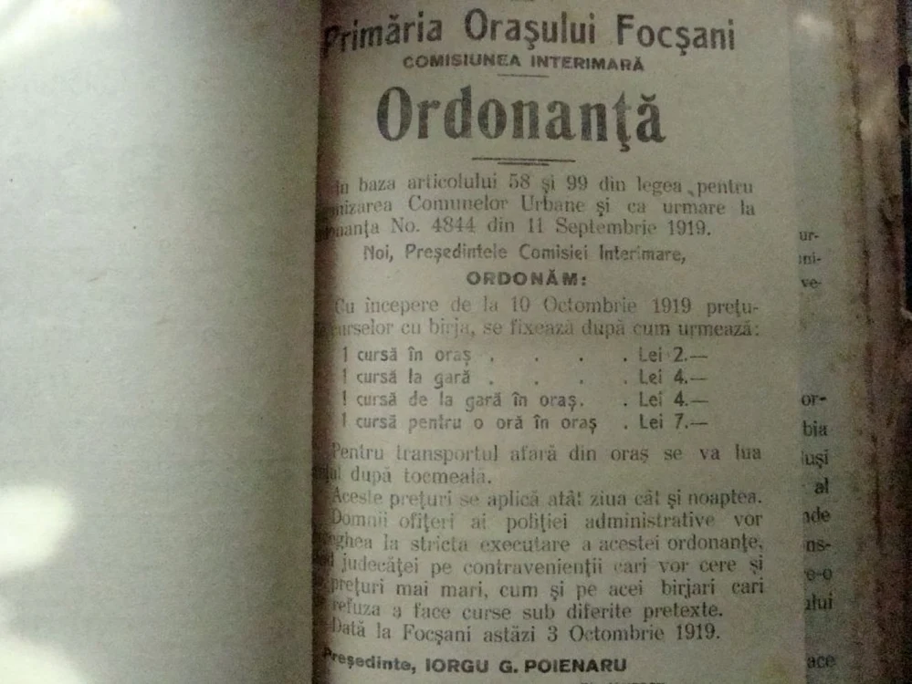preturi acum un secol