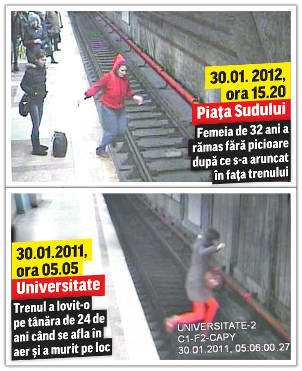 
    Pompierii s-au chinuit 40 de minute ca să-l  scoată pe sinucigaş  de sub roţile metrouluiFoto: news.ro, Click!  