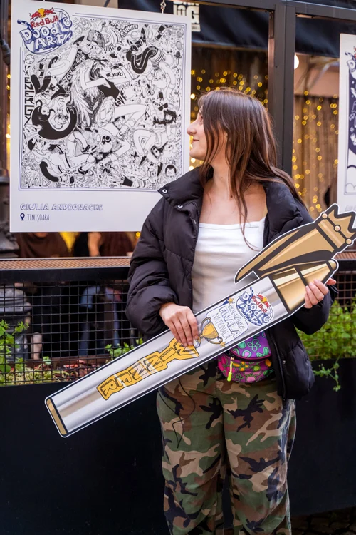 Giulia Andronache reprezintă România la Red Bull Doodle Art 2023