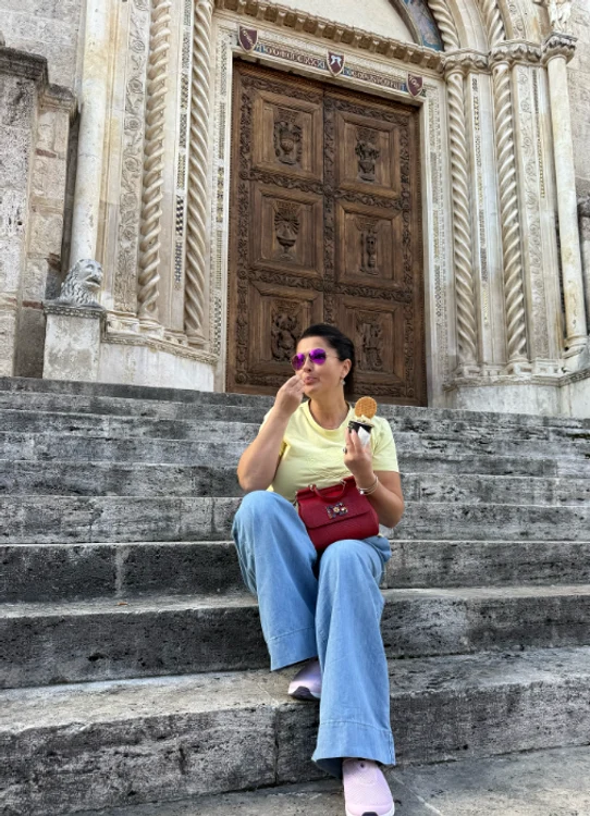 Gabriela Cristea, în Teramo - Foto: Instagram 