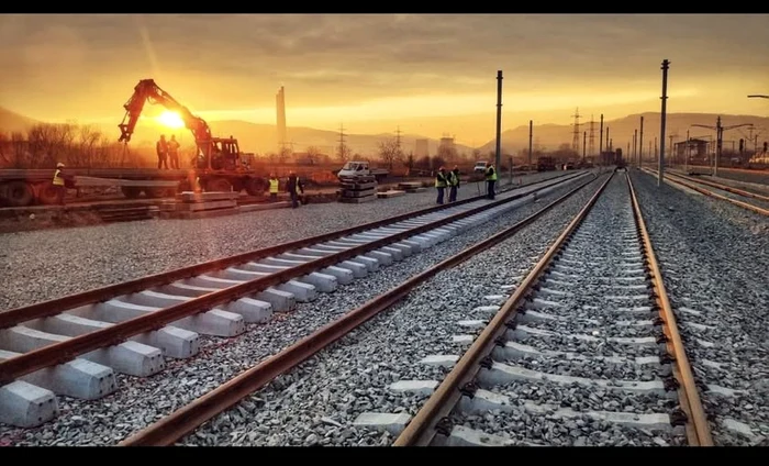 Calea ferată din Portul Constanța se modernizează / FOTO: Facebook Ciprian Șerban 