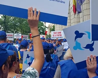Sindicaliștii SMAR vor protesta și la Ministerul Mediului FOTO FB Cornel Brișcaru