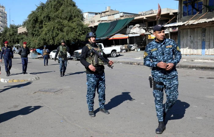 Forțe de securitate în Bagdad. Foto: EPA-EFE