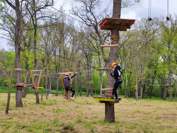 Parcul de Aventură, atracția copiilor FOTO: C. Mazilu