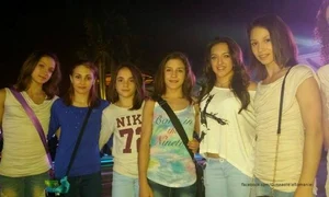 Larisa Iordache si colegele ei la petrecerea de la Nanning jpeg