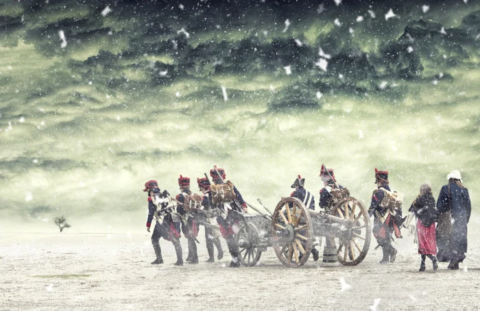 Foto: Shutterstock / Retragerea din Rusia a armatei lui Napoleon (1812).
