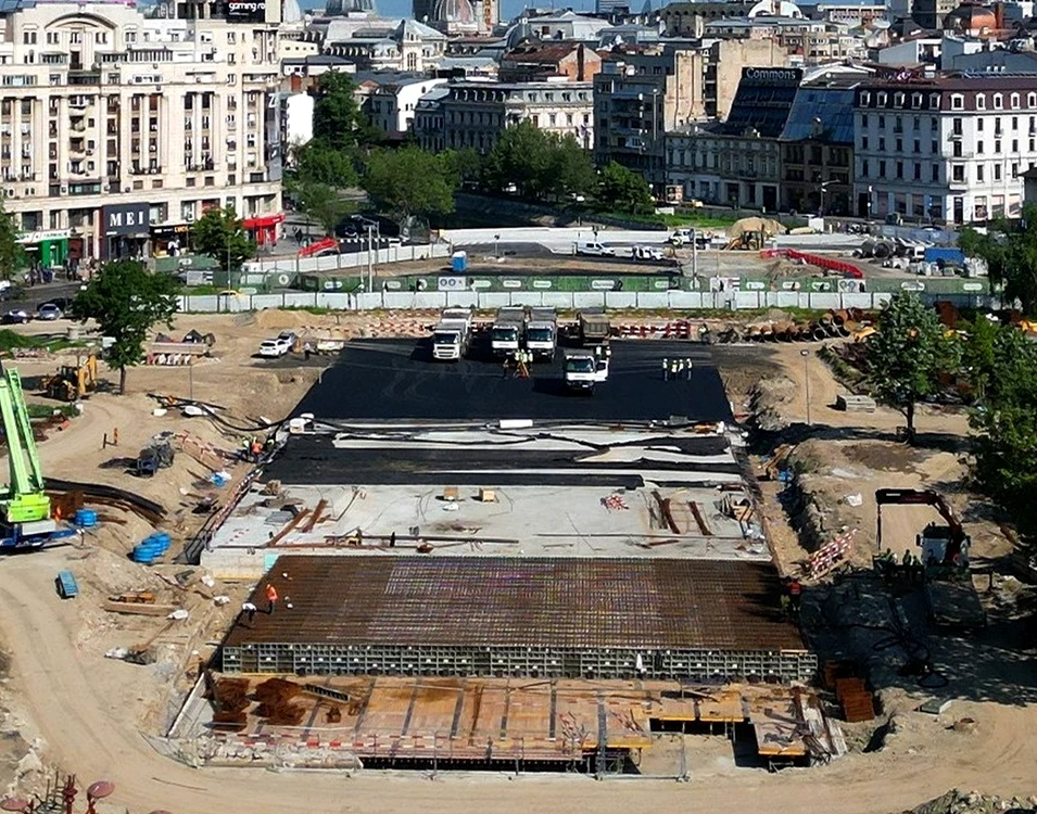 Lucrările de la Planşeul Unirii au trecut de 60%. FOTO: Primăria Sectorului 4