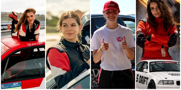 Echipaj exclusiv feminin la Hockenheim 1000km. Junior Motorsport Amazons, pregătit pentru cursa de anduranță din Germania