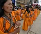 Peru. Femei combatante din Amazonia la o paradă militară desfăşurată la San Martin de Pagoa