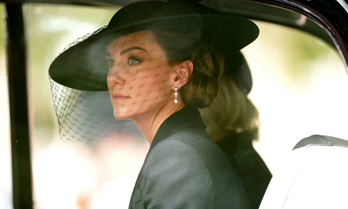 Kate Middleton cu tocă neagră, Getty jpg