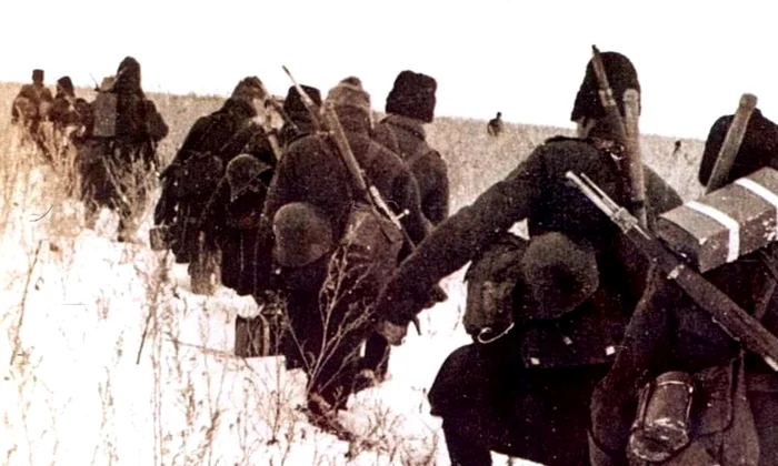 Soldați români la Stalingrad