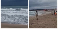 Mare agitată în Eforie Nord FOTO CAPTURĂ VIDEO 