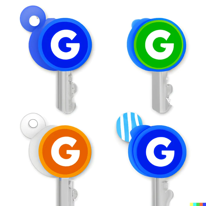 Google passkeys. FOTO generată de DALL·E
