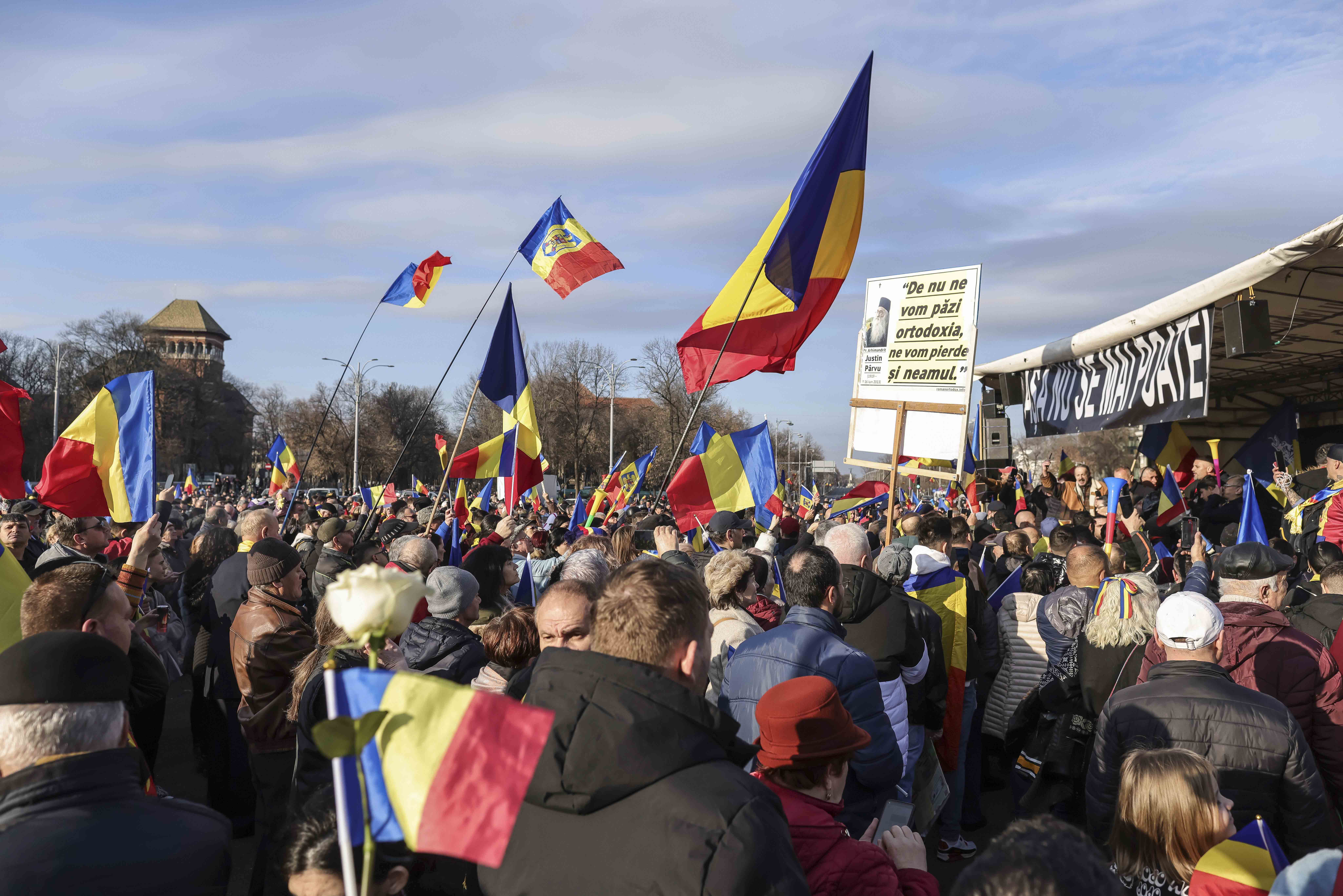 Patru protestatari s-au ales cu dosare penale. Foto Inquam/ Sabin Cirstoveanu