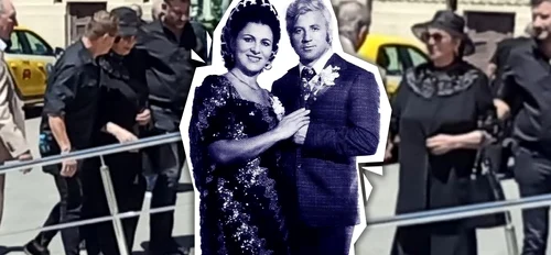 Irina Loghin, un munte de durere, în ziua înmormântării soțului ei, Ion Cernea