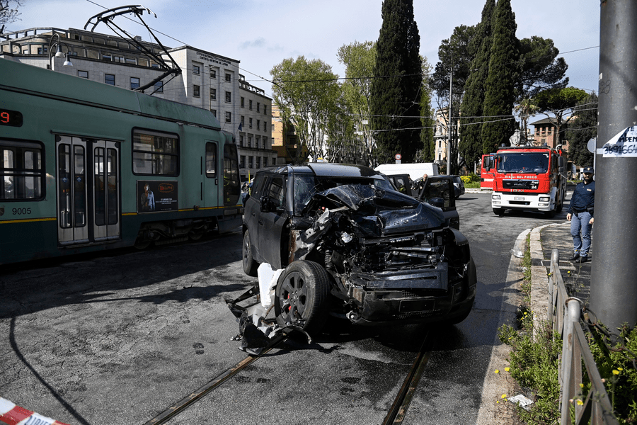 Ciro Immobile, atacantul lui Lazio, implicat într-un accident rutier VIDEO
